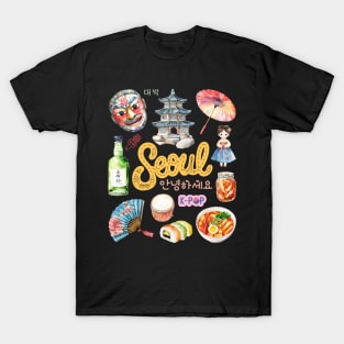 【 PROJECT】25SS★ City Seoul Classic T-Shirt Amazon.com: Seoul (South Korea) Skyline Vintage Retro